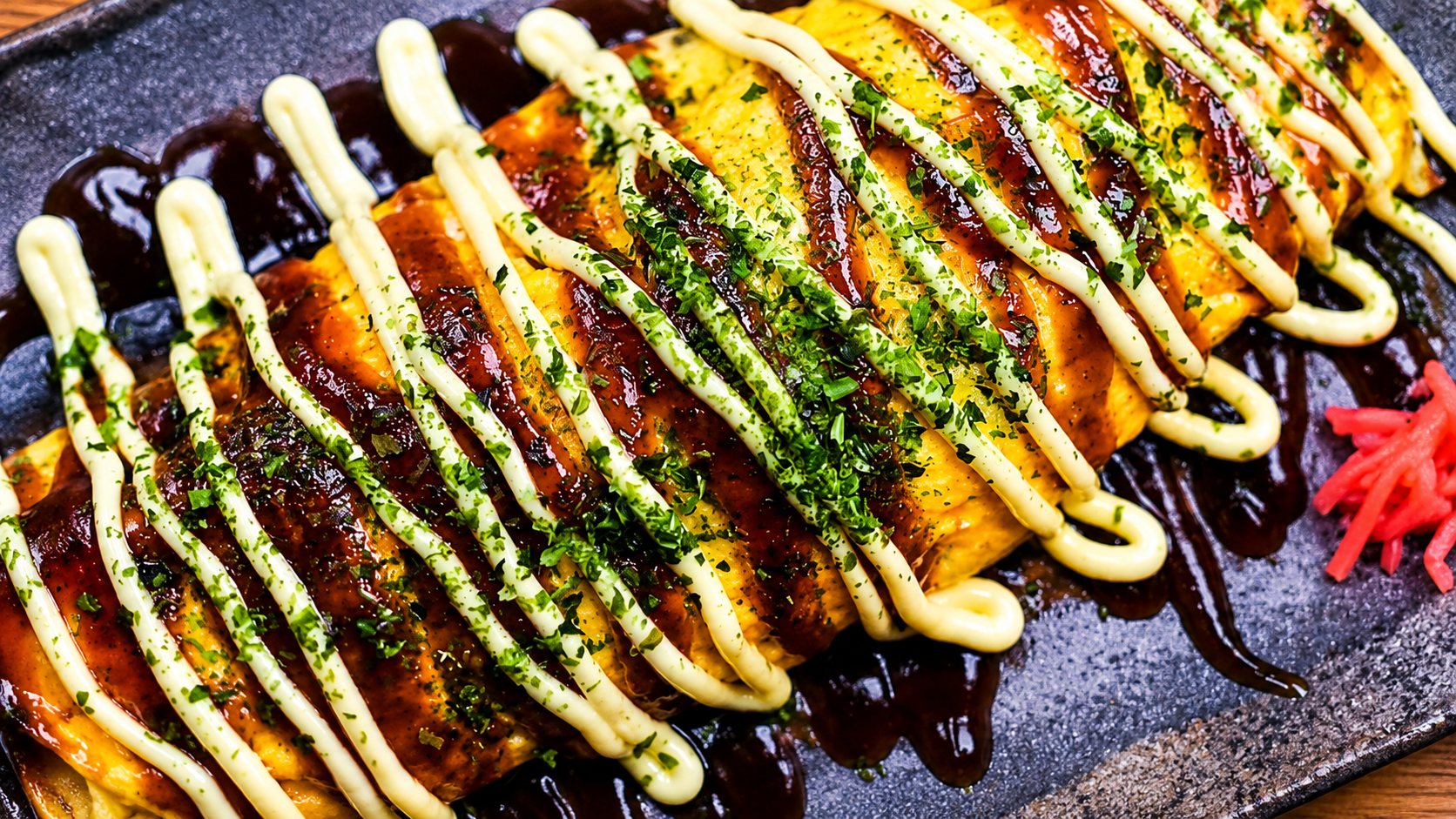 Easy tonpeiyaki recipe with pork belly and cabbage