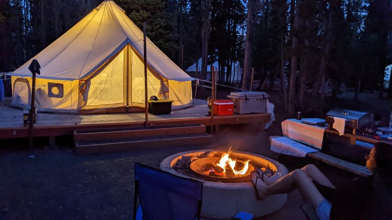 This Oregon resort has 13 rustic cabins, 6 glamping tents, and a ...
