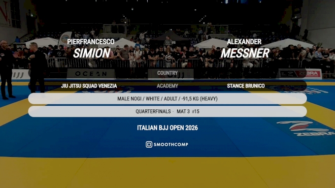 Pierfrancesco Simion vs Alexander Messner 2026 UIJJ Italian BJJ Open