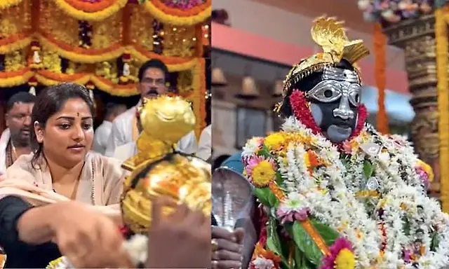 Rachita Ram offers Kola Seva to Koragajja Daiva