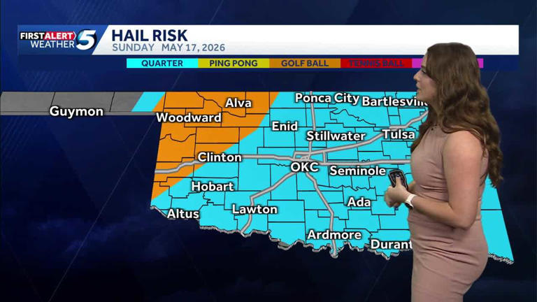 Timeline: Severe weather threat continues with low tornado risk on Sunday
