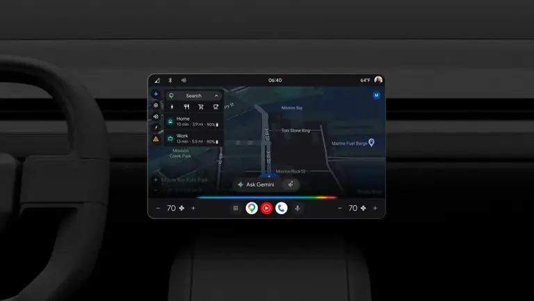 Android Auto se renueva con IA, Google Maps 3D y videos en pantalla