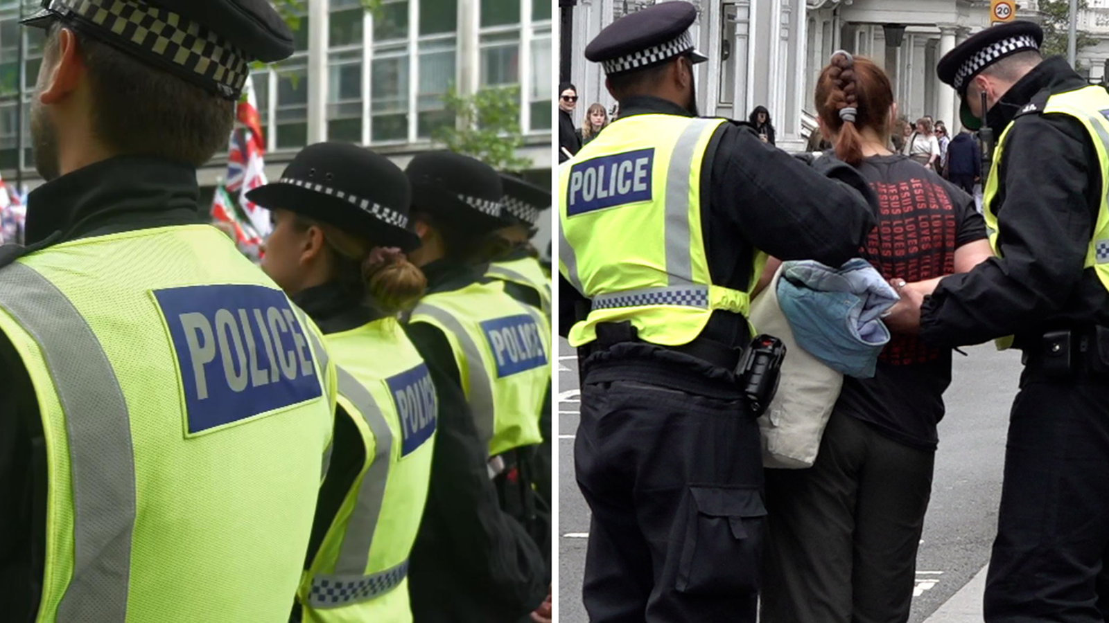 Police share breakdown of 43 arrests made during two rival London protests