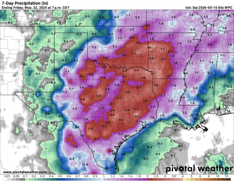 Wet weather returns to Central Texas with heavy rainfall potential ...