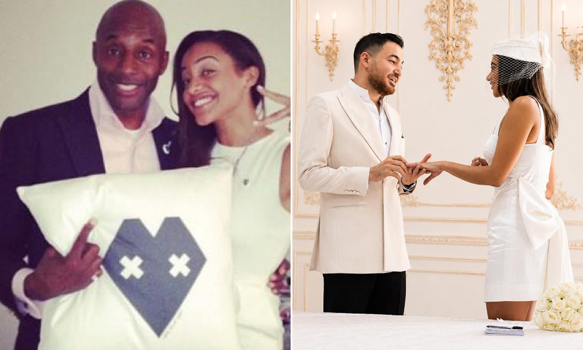 Footballer's daughter ends bitter feud with him - and weds son of African billionaire