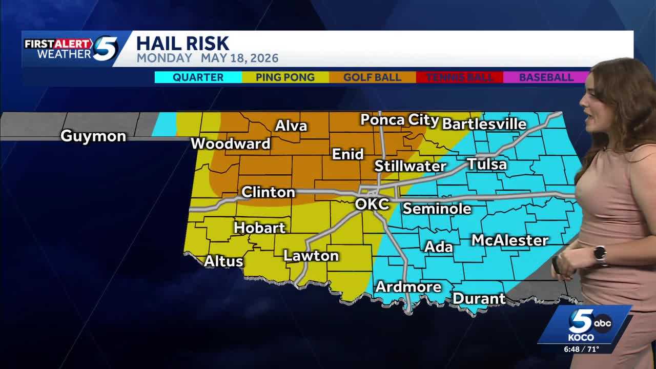 Timeline: Severe weather threat continues with low tornado risk on Sunday