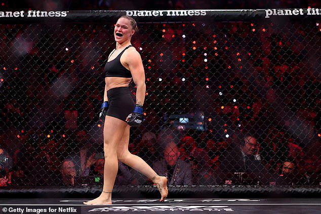 Remarkable moment UFC icon Ronda Rousey comes out of retirement to make ...