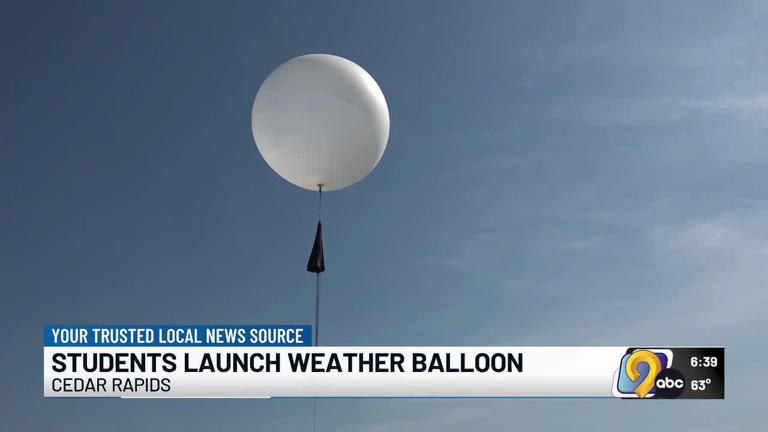Students launch weather balloon