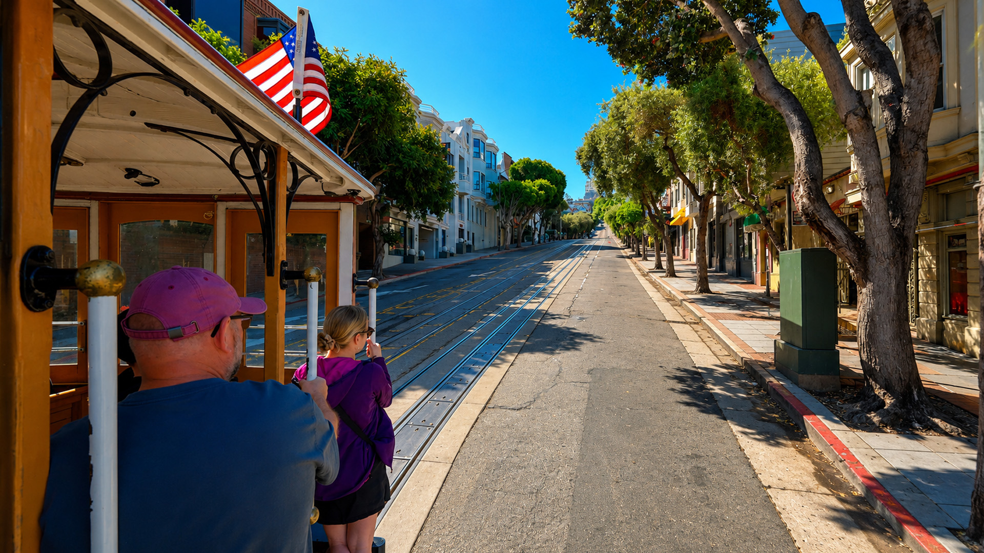 Discover San Francisco on the Powell and Hyde cable car (4K)