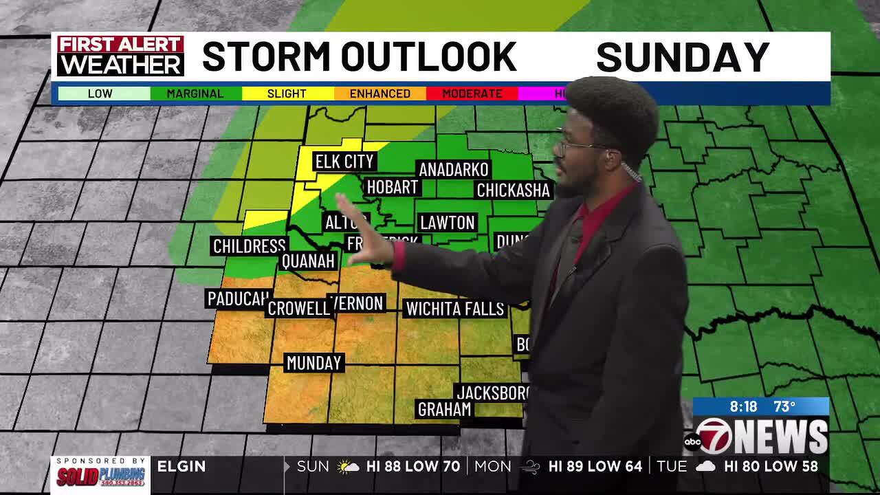 Warm & breezy with isolated showers and thunderstorms possible | 5/17 AM