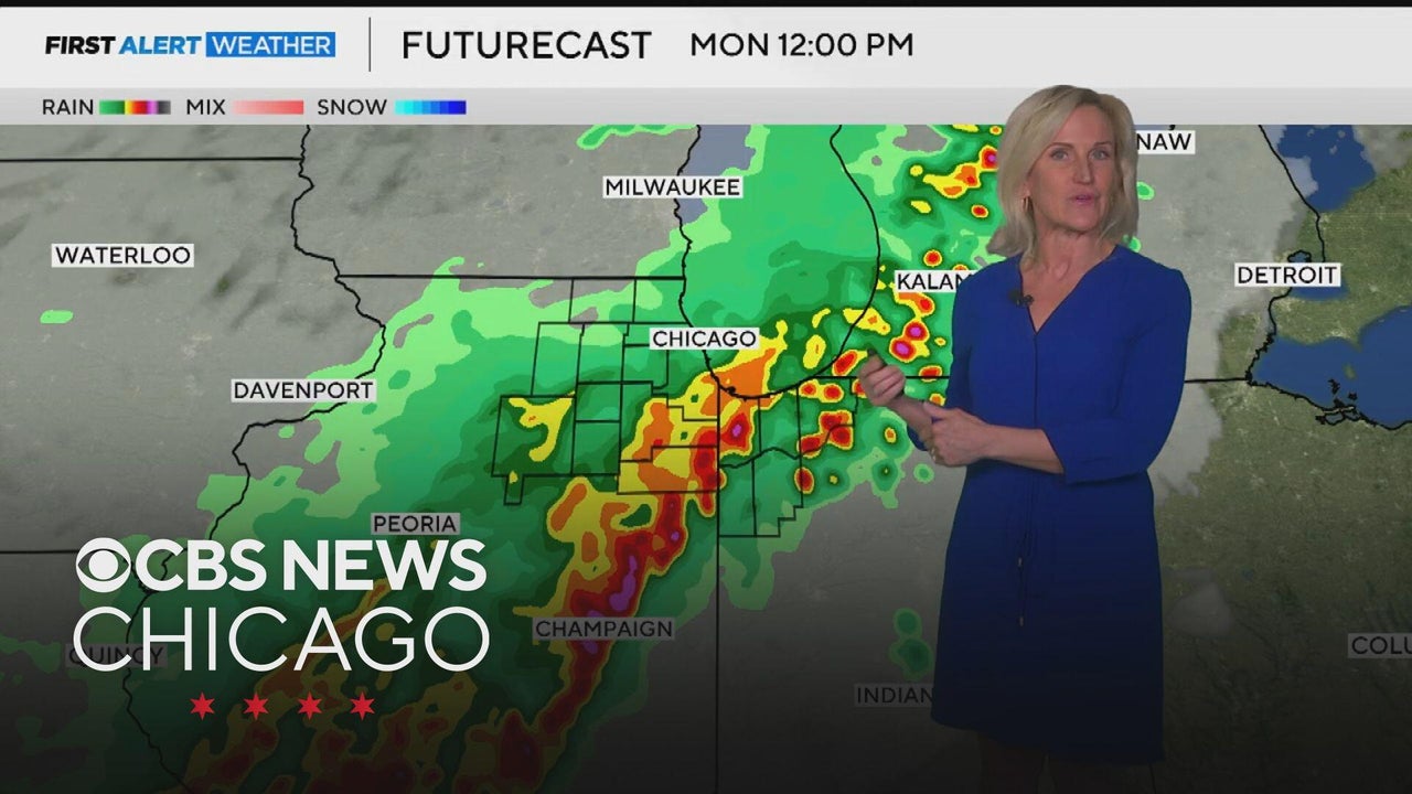 Severe storm threat Monday in Chicago