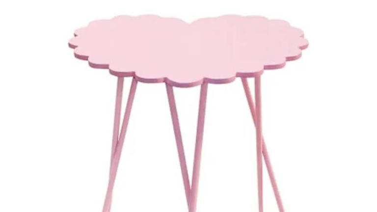 Five Below's $7 heart table is a fun and affordable home upgrade