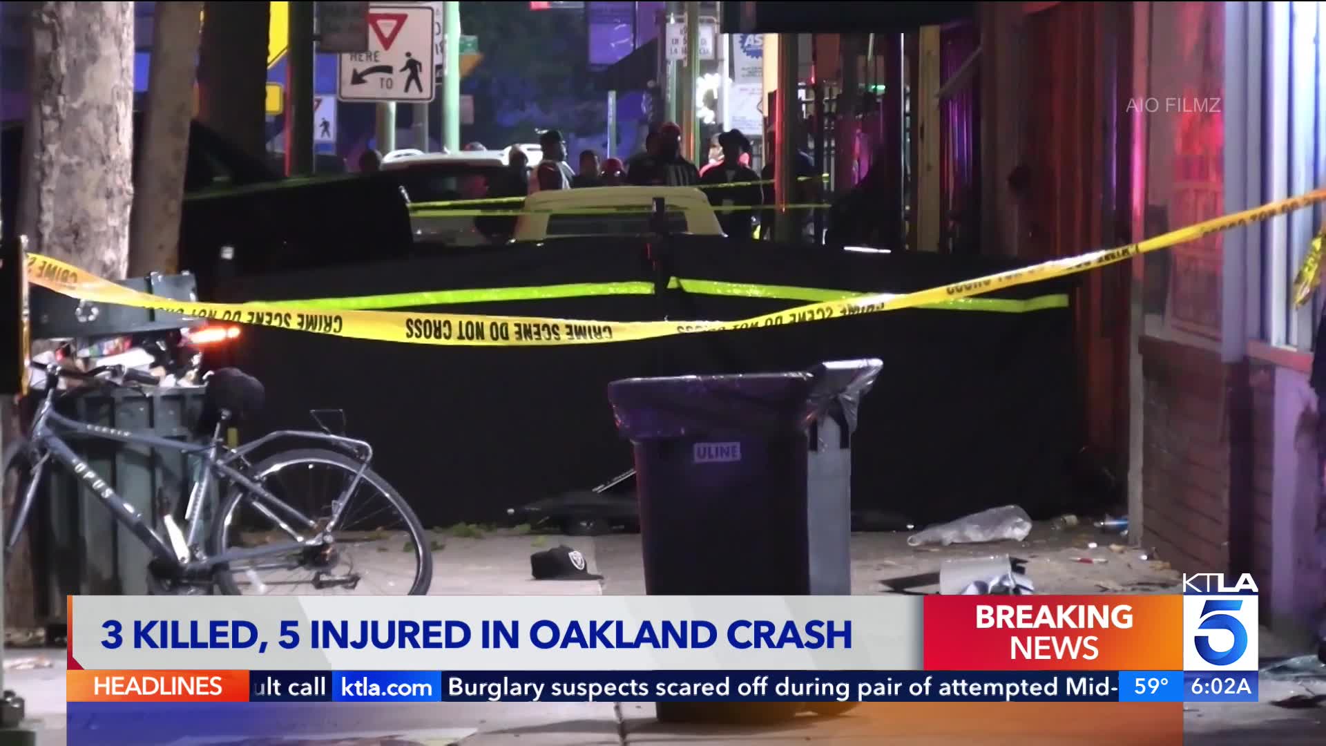 3 killed, more injured after driver crashes into crowd in Oakland