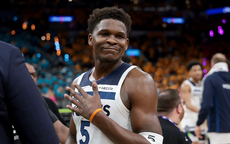 Anthony Edwards faces backlash for early handshake in playoff loss