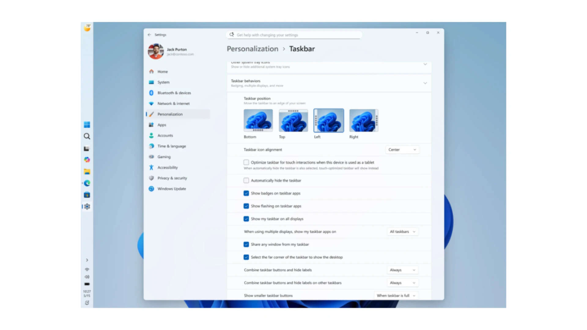 Windows 11 finally lets you move the taskbar and resize the Start menu