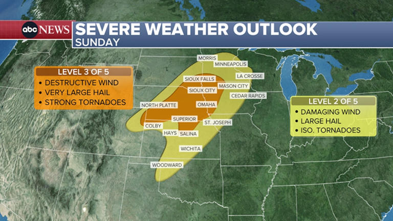 Plains and the Midwest bracing for more severe weather, possible tornadoes