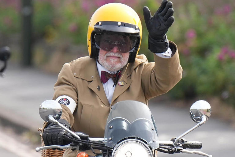Classic motorcycles ride into Chichester for charity event - In pictures