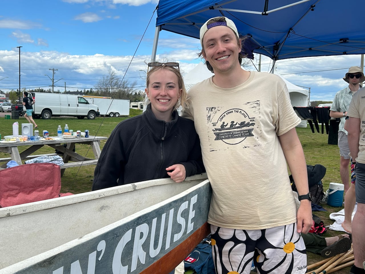 Engineering students put concrete canoes to the test in Shediac