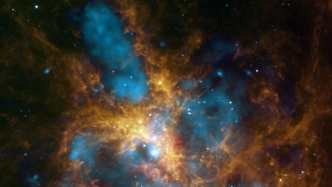 Massive star clusters clear birth clouds in 5 million years