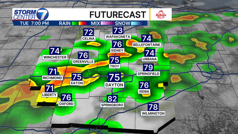 Active weather pattern to start the week