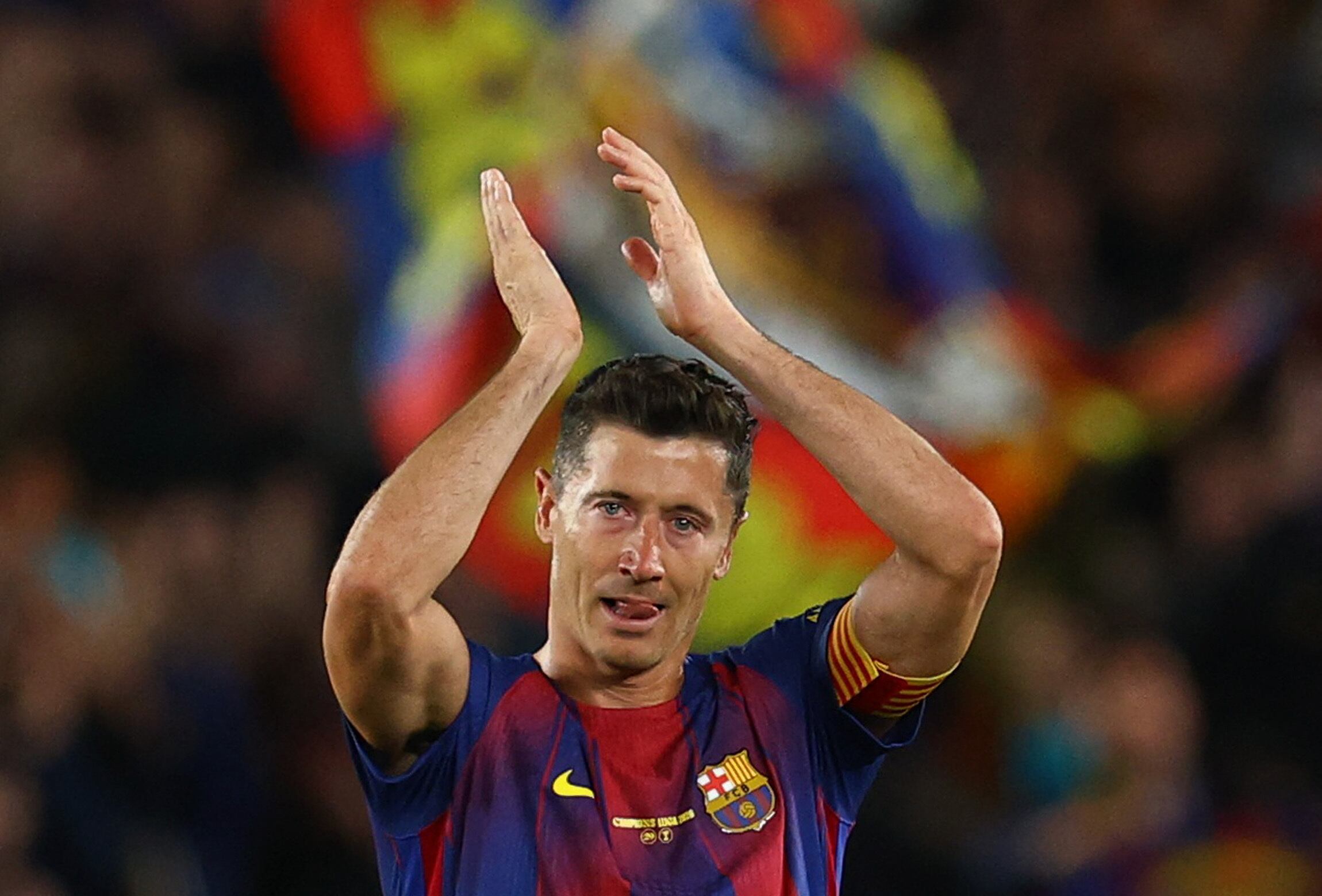 The heartbreaking moment that left Lewandowski in tears at Camp Nou