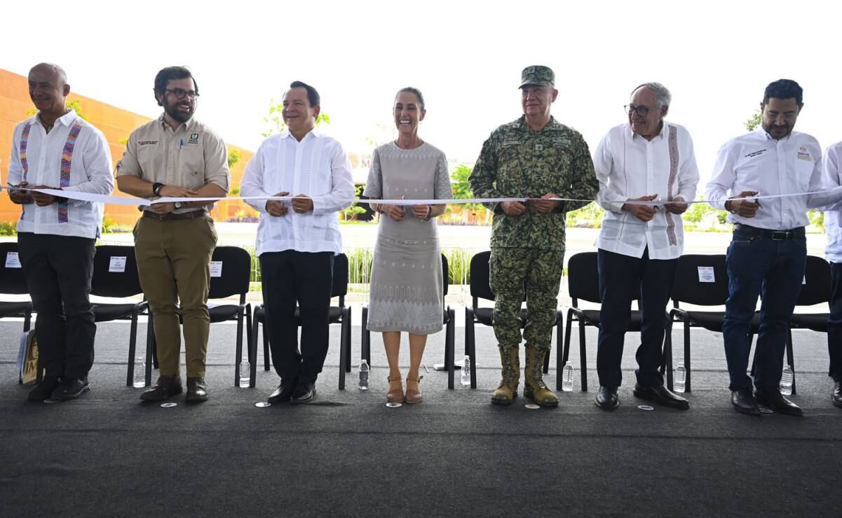 La presidenta Claudia Sheinbaum Pardo inauguró el Hospital General Dr. Agustín O'Horán en Yucatán (17/05/2026). Foto: Especial