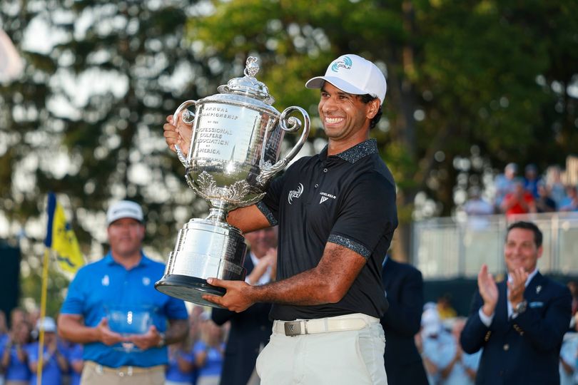 Aaron Rai stuns Jon Rahm and Rory McIlroy at PGA Championship to claim ...