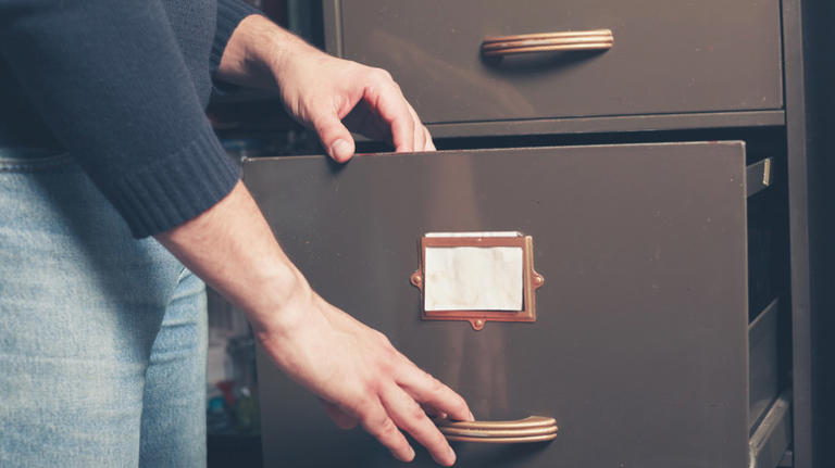 Gardener builds a stunning raised garden entirely from old filing cabinets