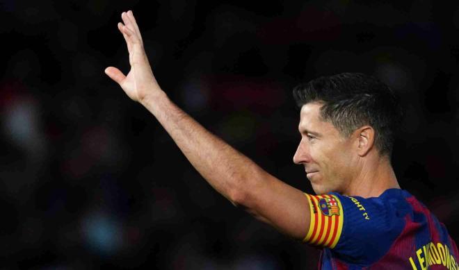 Lewandowski recibe una despedida de leyenda del Spotify Camp Nou