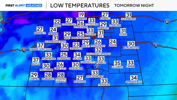Rain, snow and a sharp temperature drop arrive in Colorado to start the ...