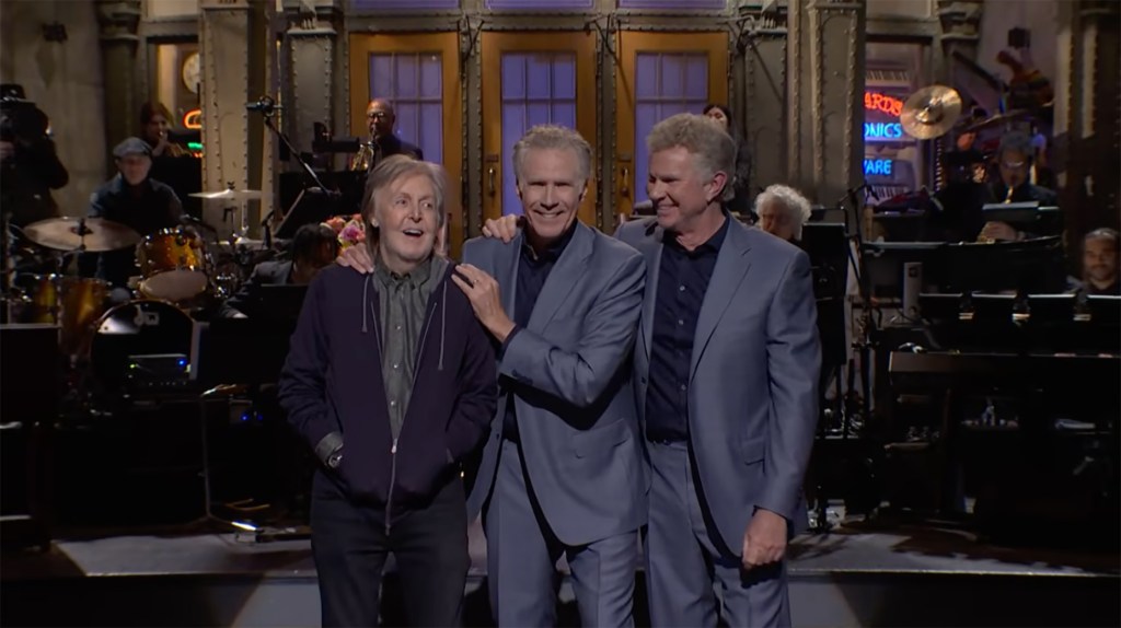 He also appeared in the opener with Will Ferrell and Chad Smith (as seen above). SNL