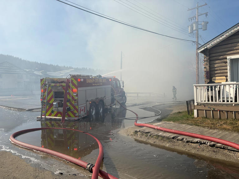 Devastation in Dawson City, Yukon, as iconic hotel is razed by fire
