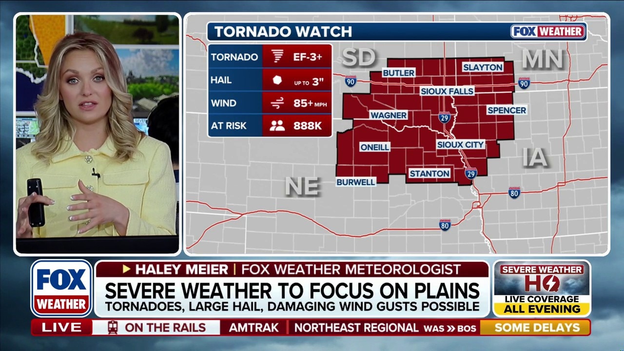 Tornado watch issued for parts of 4 states as dangerous severe weather ...
