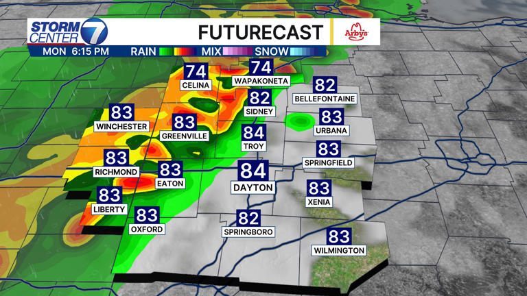 Active weather pattern to start the week
