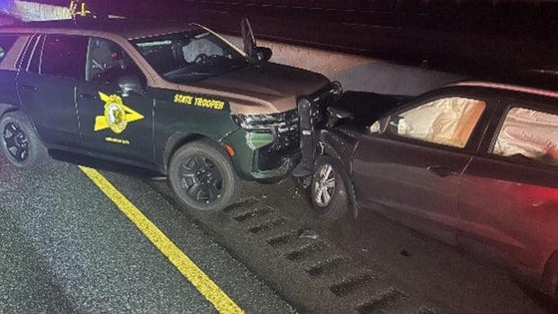 New Hampshire State Police trooper uses cruiser to stop wrong-way driver