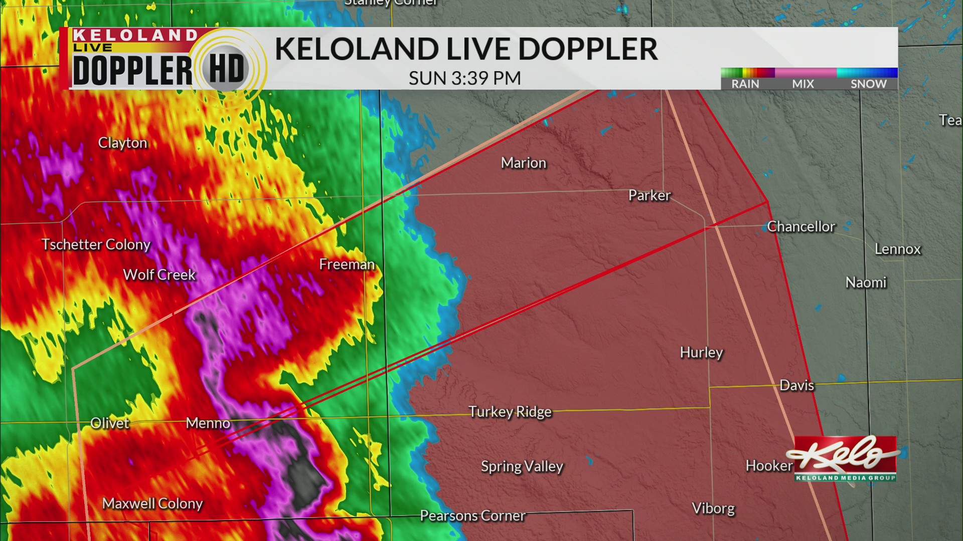 KELOLAND live doppler weather alert