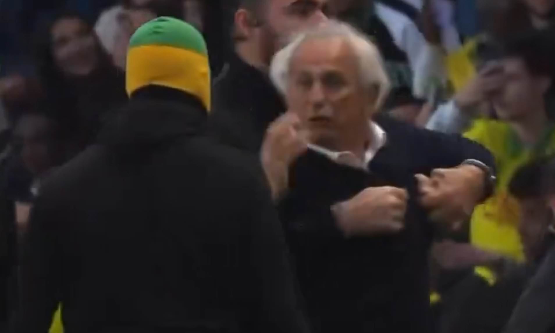 Brave football manager, 73, confronts thugs after they invaded pitch to ...
