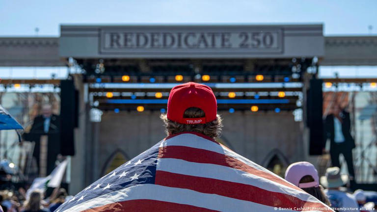 Thousands gather in Washington for America-themed prayer rally