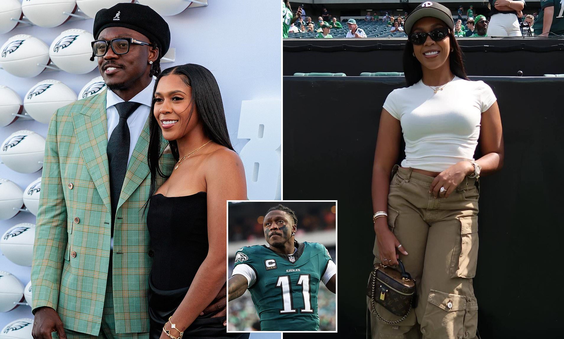 Inside NFL star AJ Brown's luxurious California wedding as he ties the ...