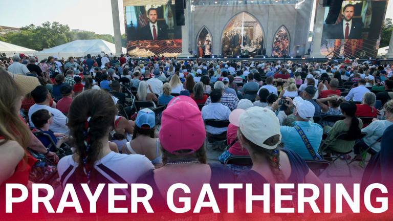 Thousands gather in Washington for 'Rededicate 250' prayer rally ...