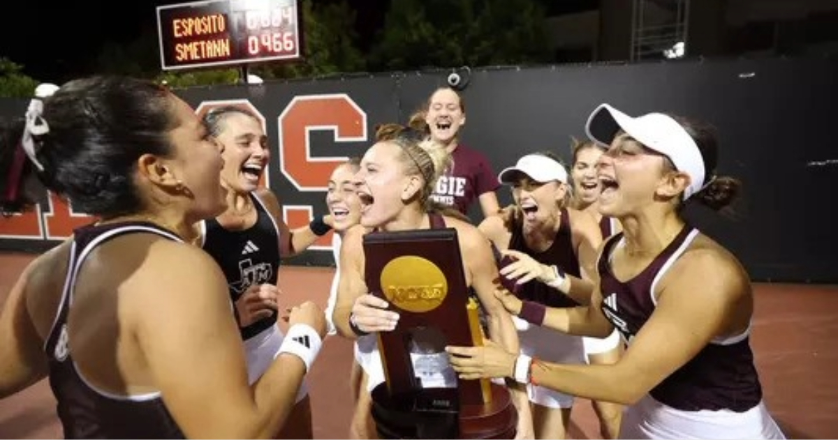 Texas A&M women's tennis wins second national championship in three years, defeats Auburn