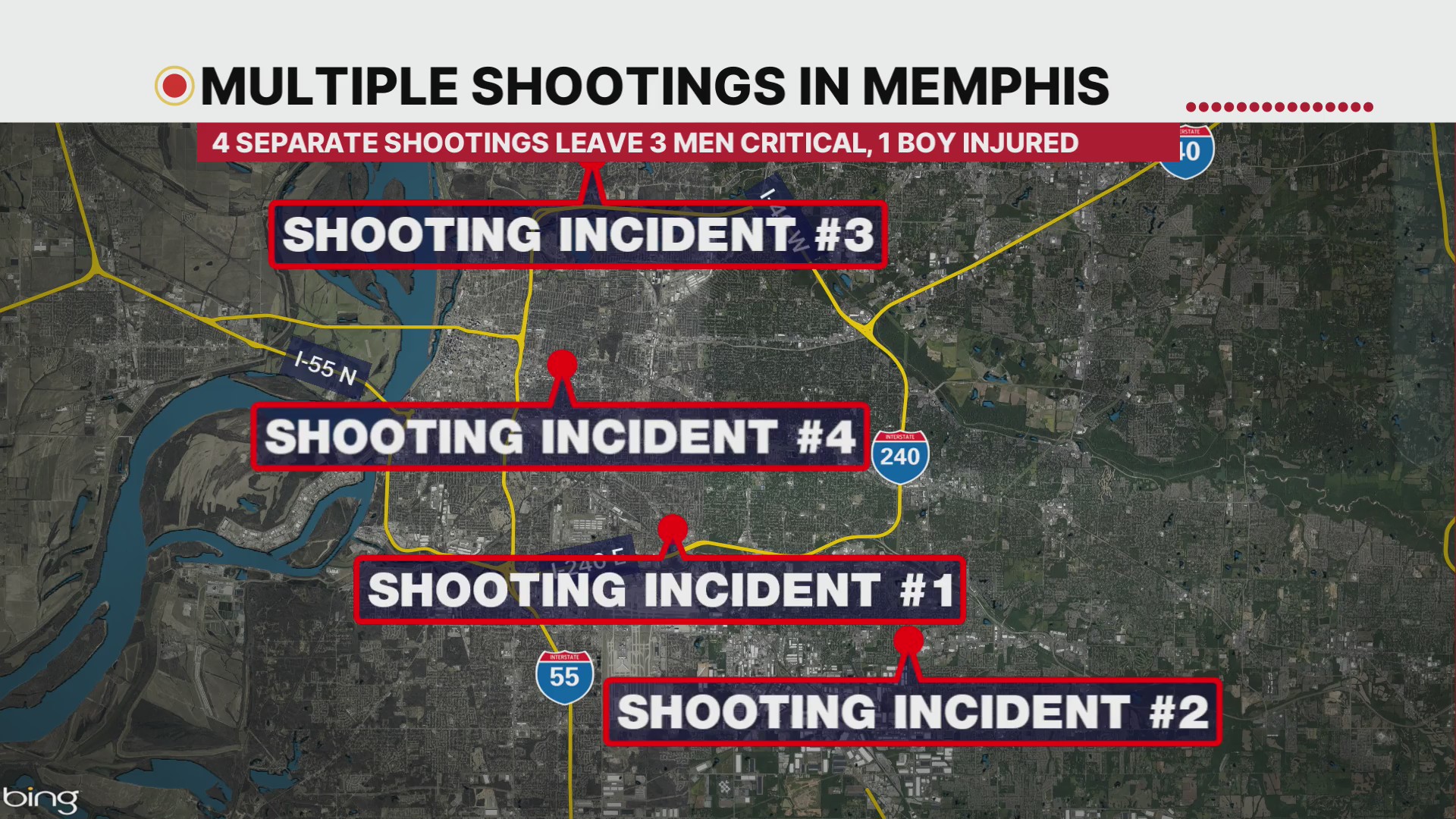 Memphis police investigate multiple weekend shootings
