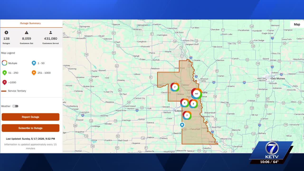 Power outages impact thousands across area