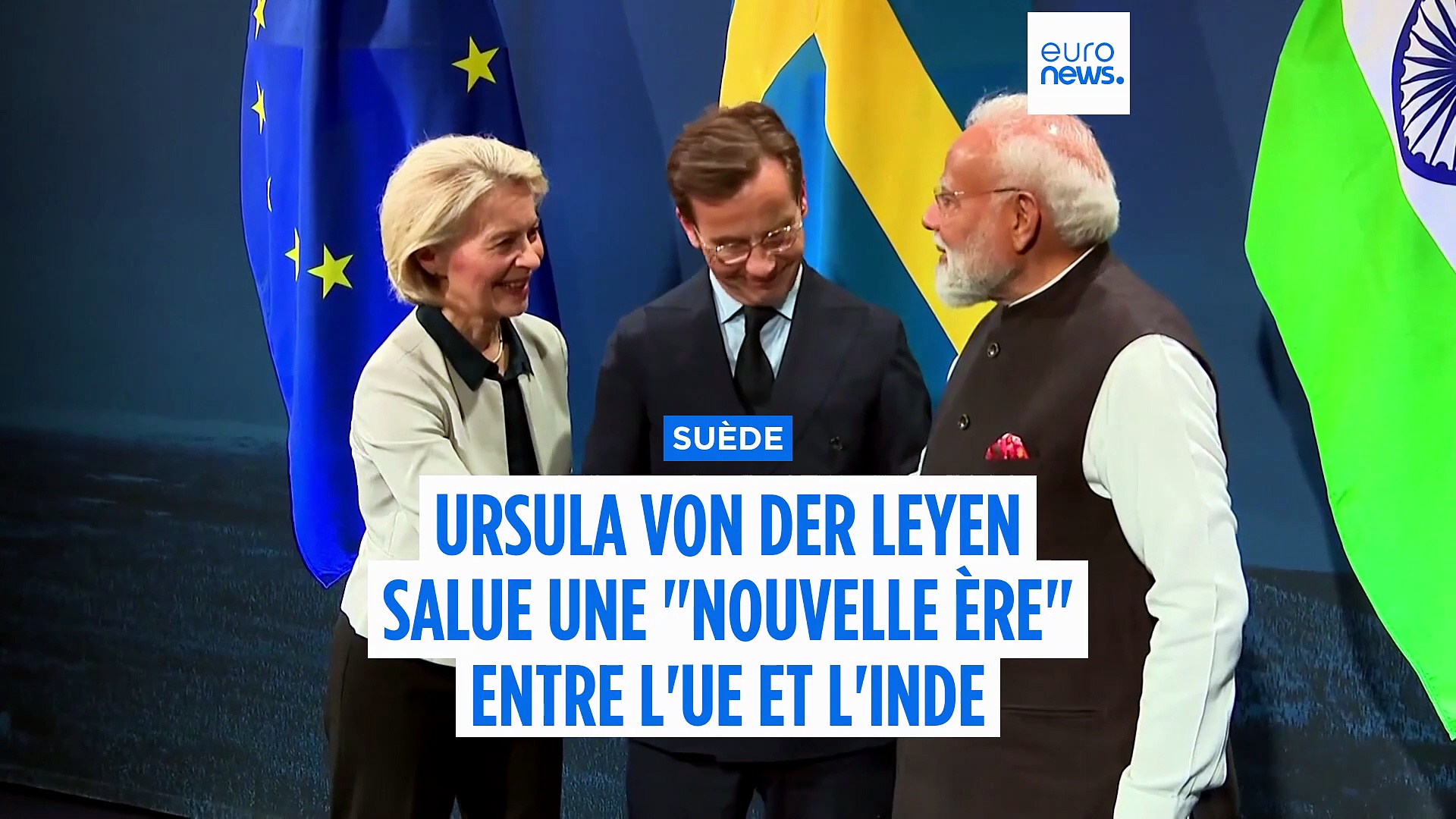 Ursula von der Leyen salue une nouvelle ère entre UE et l'Inde lors de ...