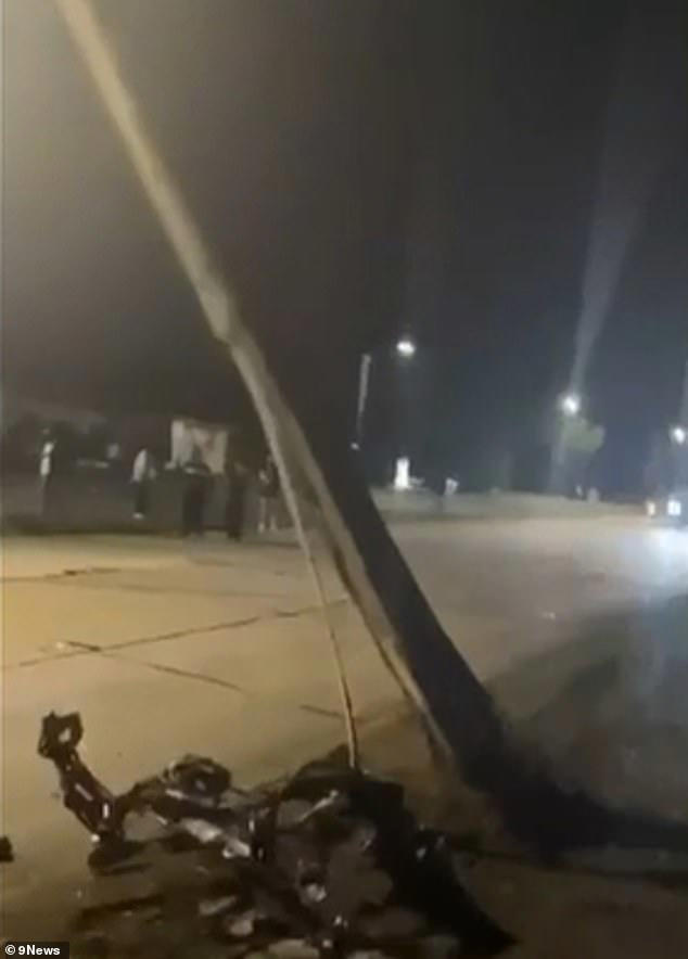 Young driver cheats death after car splits in half and erupts into ...