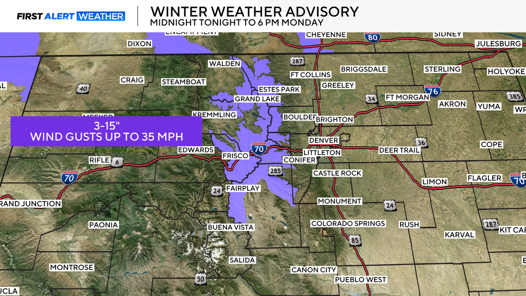 Rain, snow and a sharp temperature drop arrive in Colorado to start the ...