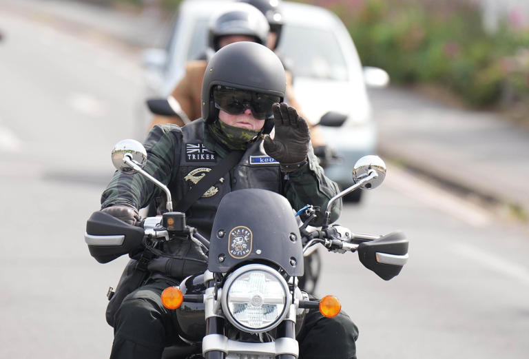 Classic motorcycles ride into Chichester for charity event - In pictures