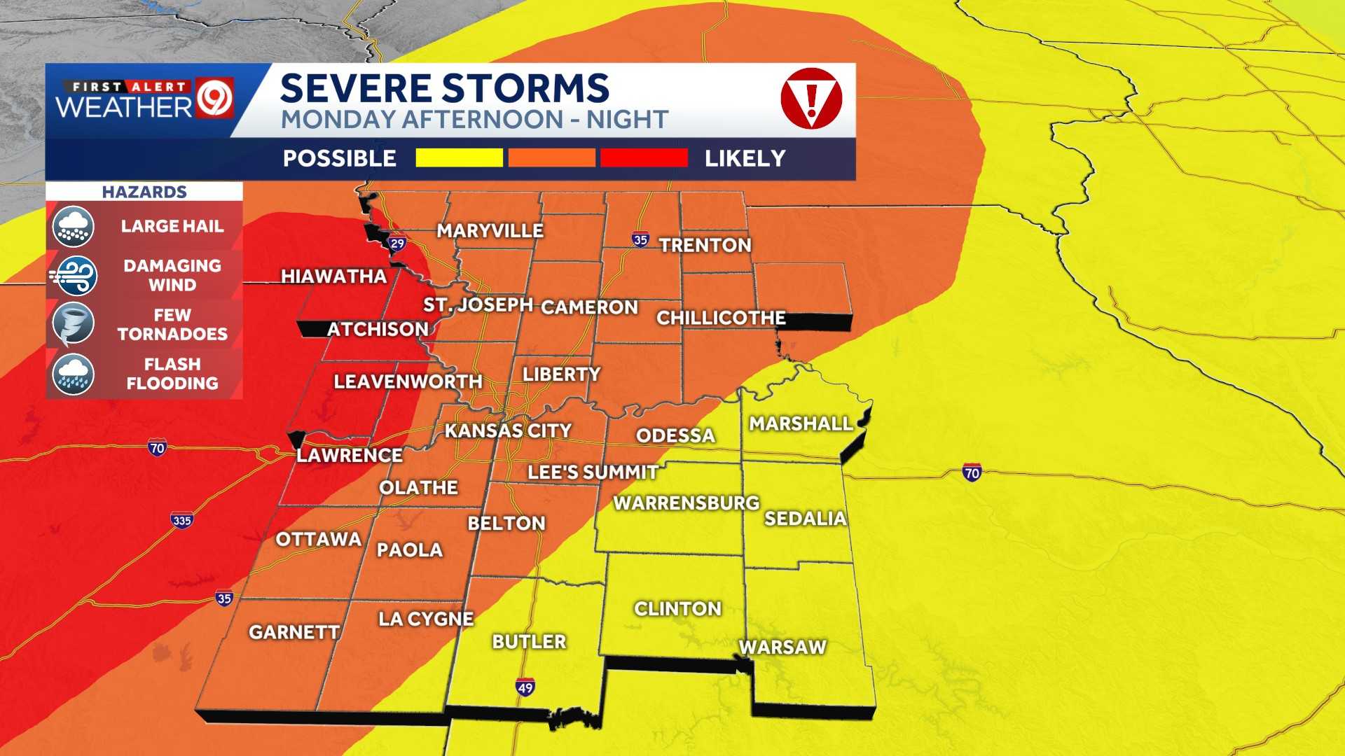 More strong to severe thunderstorms possible Sunday night; greatest ...