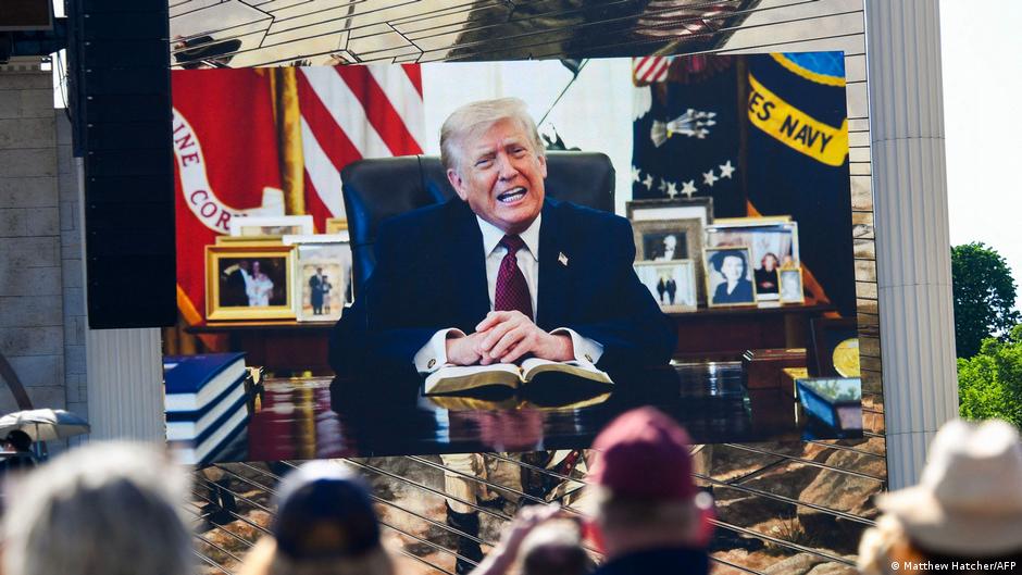 Thousands gather in Washington for America-themed prayer rally