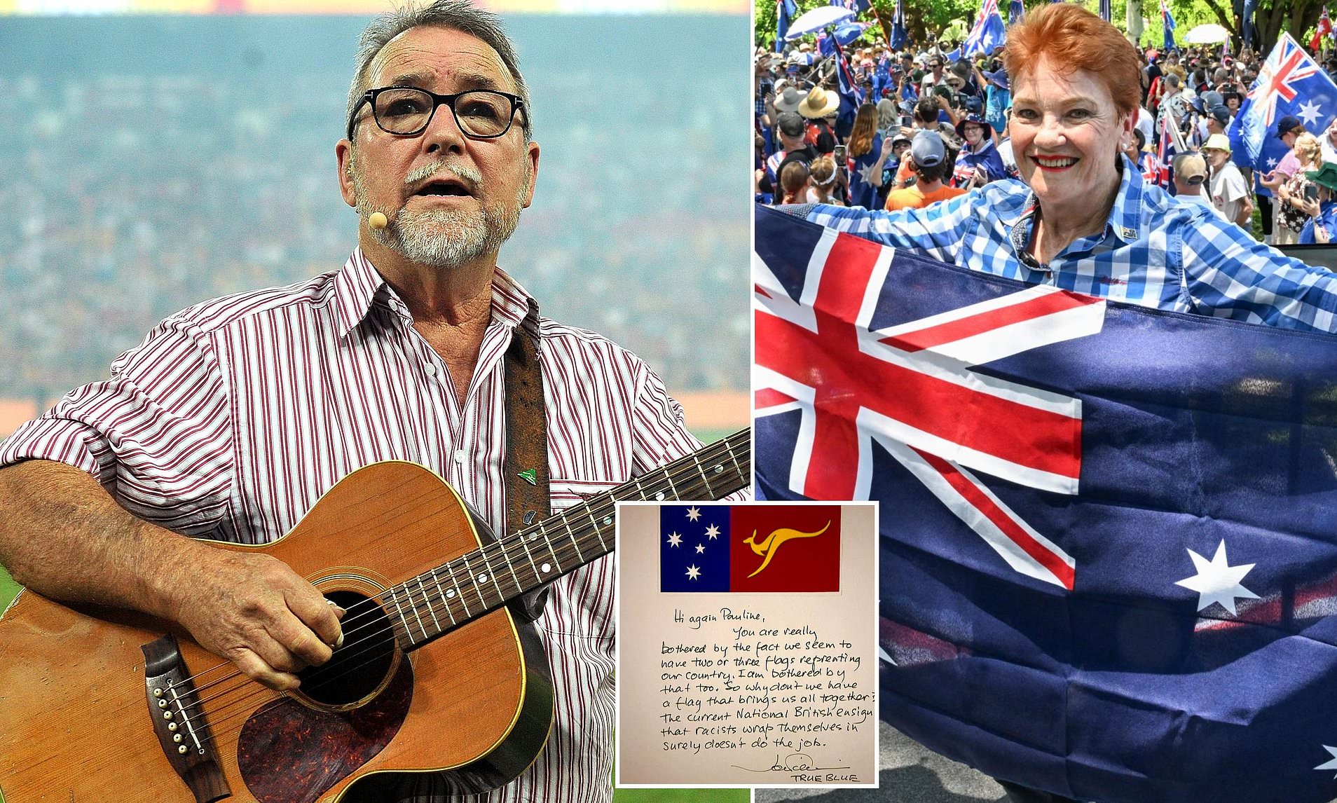 Aussie music icon John Williamson's cheeky takedown of Pauline Hanson ...